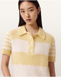 AllSaints - Clem Mohair-Merino Blend Polo Tee