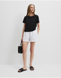 Country Road - Australian Good Earth Cotton Slub Short Sleeve T-shirt