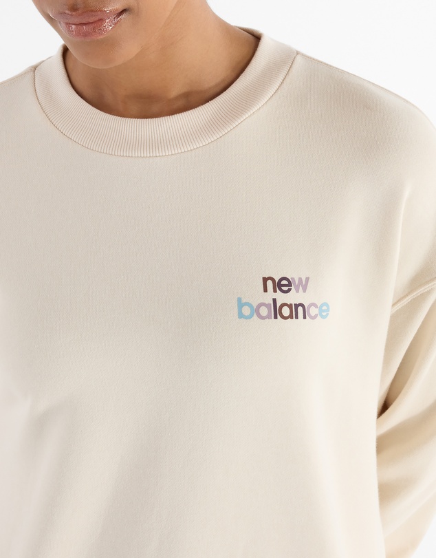 New Balance - French Terry Oversized Logo Crew