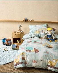 Linen House Kids - Eddie the Tradie Novelty Cushion