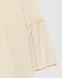 ARKET - Frill-Sleeve T-Shirt