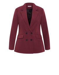 City Chic - Plus size JKT RELAXED ALENA S - Berry