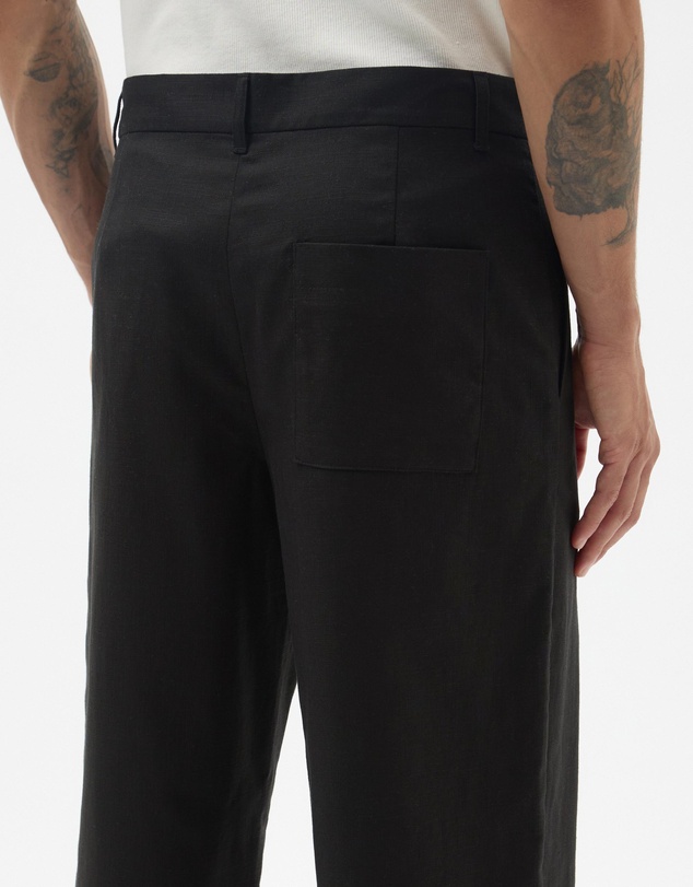 AERE - Straight Leg Linen Blend Pants