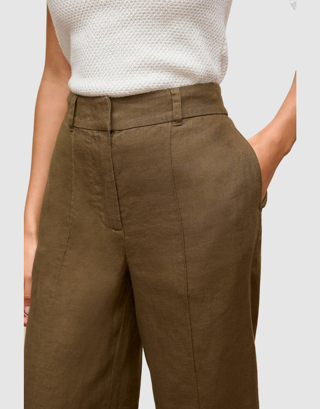 Trenery - Linen Pintucked Pant