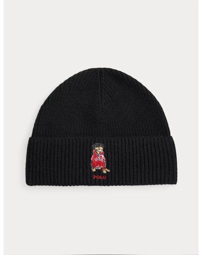 Polo Ralph Lauren - Dog-Embroidered Rib-Knit Beanie - ICONIC EXCLUSIVE