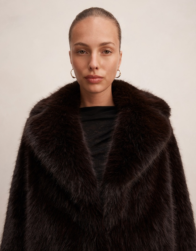 Forever New - Paige Long Hair Fur Short Jacket