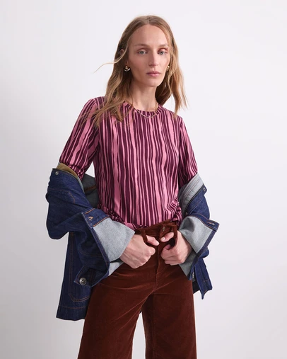 Sportscraft - Stripe Print Mercerised Tee
