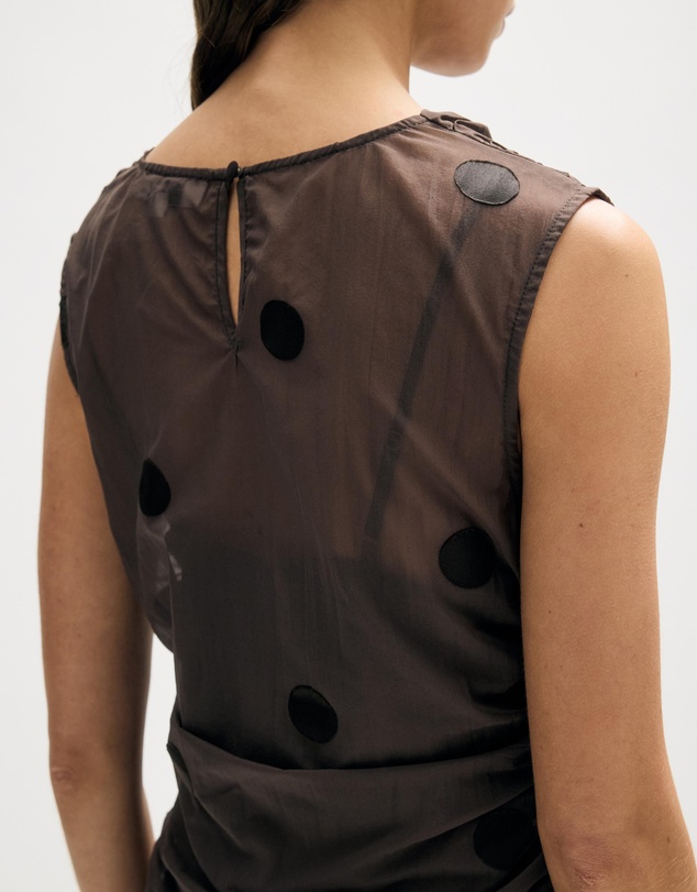 Minima Esenciales - Clove Spot Drape Top