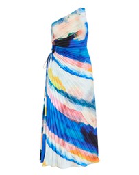 City Chic - Aliza Facet Print Pleat Maxi Dress