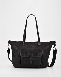 Cobb & Co - Rochester Washed Leather Weekender Bag