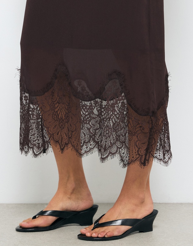 AERE - Leather Wedge Heel Thongs