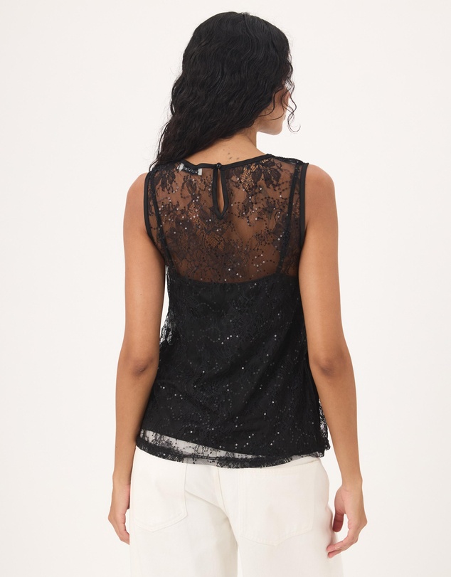 Atmos&Here - Dana Sequin Tunic Top With Removable Cami