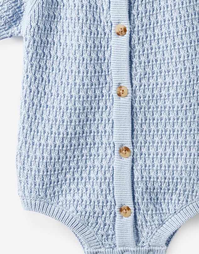 Cotton On Kids - Baby Organic Raglan Knit Bubbysuit