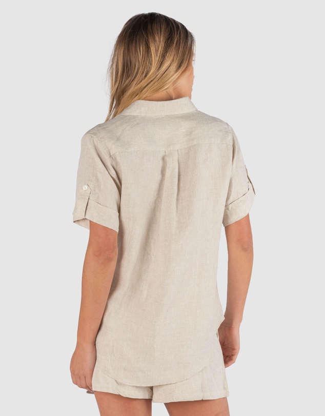 CAMIXA - FEBE Short Sleeve Linen shirt