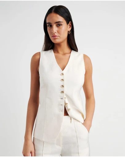 Jag - Kayla Linen Vest