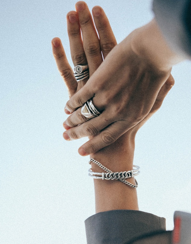 Haze & Glory - ICONIC EXCLUSIVE - Good Vibes Only Ring in Oxidised 925 Silver