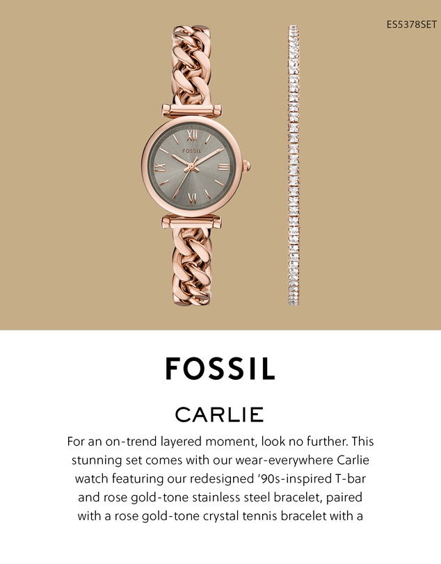 Fossil - Carlie Rose Gold Tone Analogue Watch