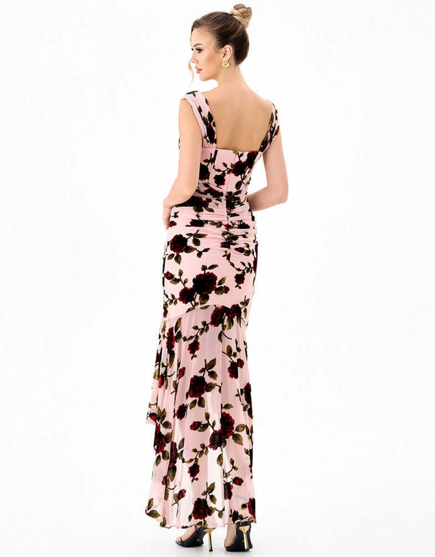 Bariano - Riveer Hi Lo Floral Midi