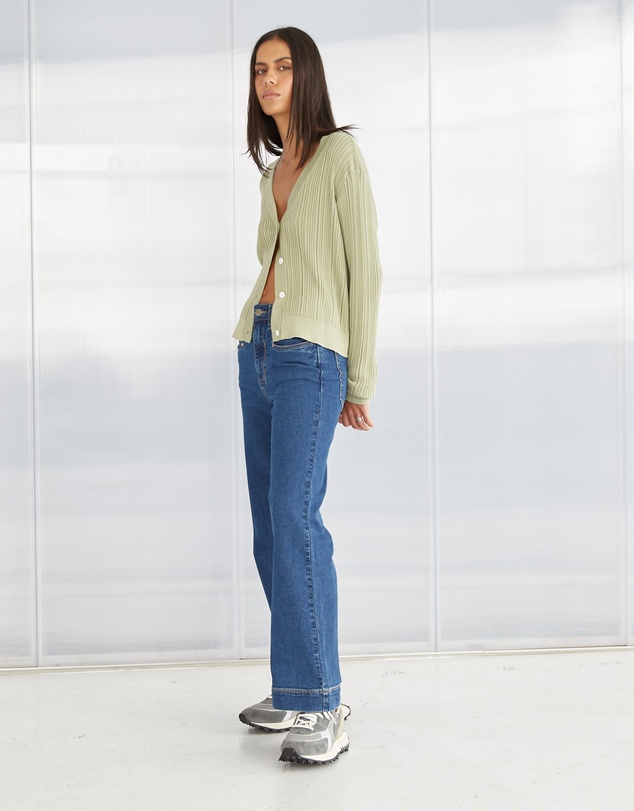 DRICOPER DENIM - Dani Sage Green Tencel Cardigan
