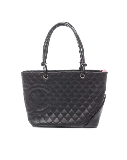 Pre-Loved by Azura Reborn - Pre-Loved Large Lambskin Cambon Ligne Tote