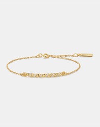 Ania Haie - Ania Haie Gold Twisted Bar Bracelet
