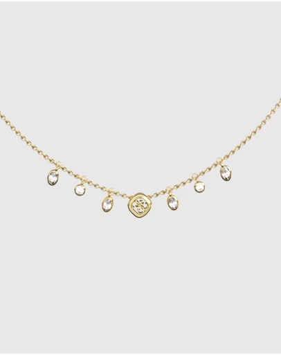 GUESS - Crystals & 4G Necklace