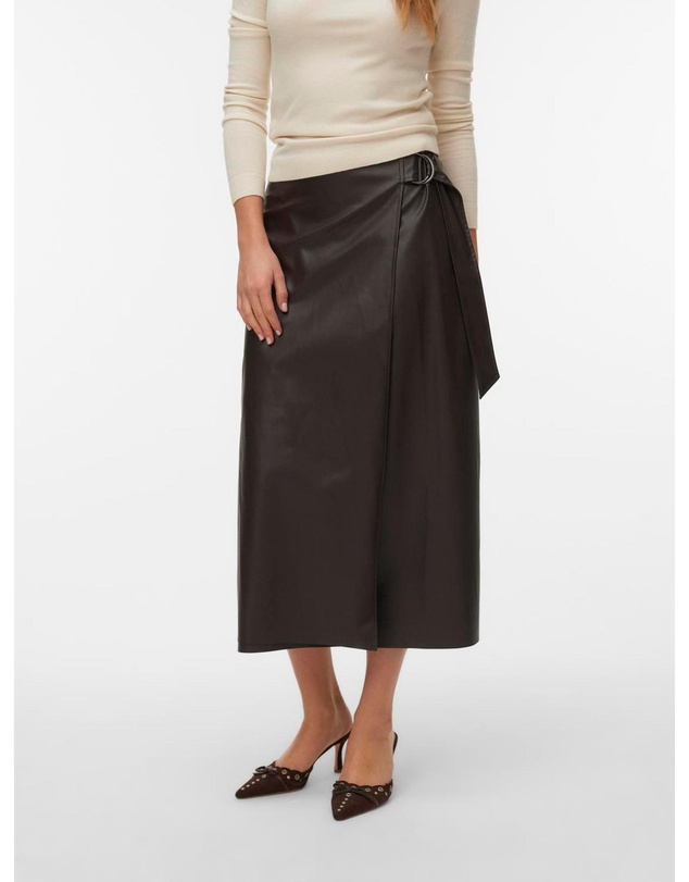 Vero Moda - Polly Faux Midi Skirt