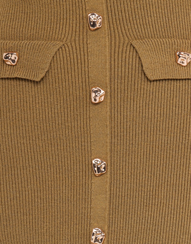 Petal & Pup - Aspen Button Up Knit Dress - Olive