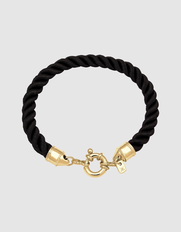 Kuzzoi - ICONIC EXCLUSIVE - Twisted Cord Bracelet in Gold-Plated 925 Sterling Silver