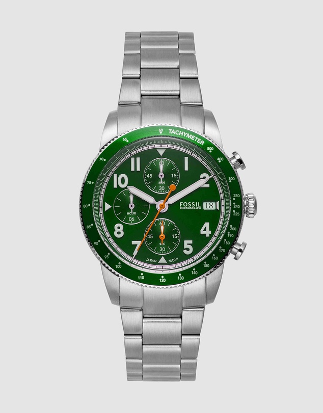 Fossil - Sport Tourer Silver Tone Chronograph Watch