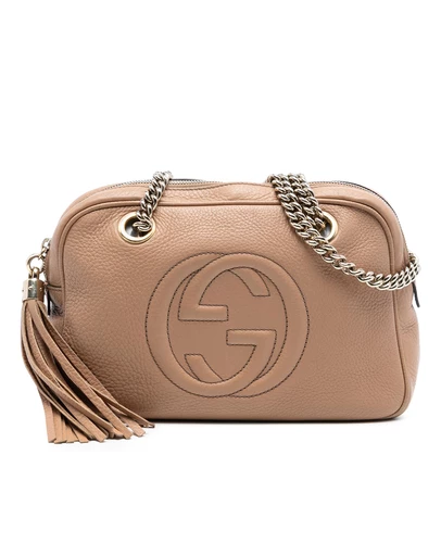 Pre-Loved by Azura Reborn - Pre-Loved Pebbled Leather Soho Chain Zip Shoulder Bag