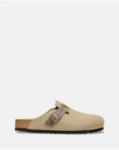 Birkenstock - Boston Oiled Suede Leather Regular Shoes - Unisex