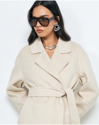 AERE - Chloe Double Faced Wool Blend Coat