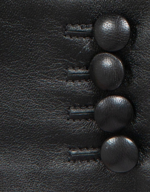 DENTS - Touchscreen 3 Point Silk-Lined Leather Gloves with Buttons
