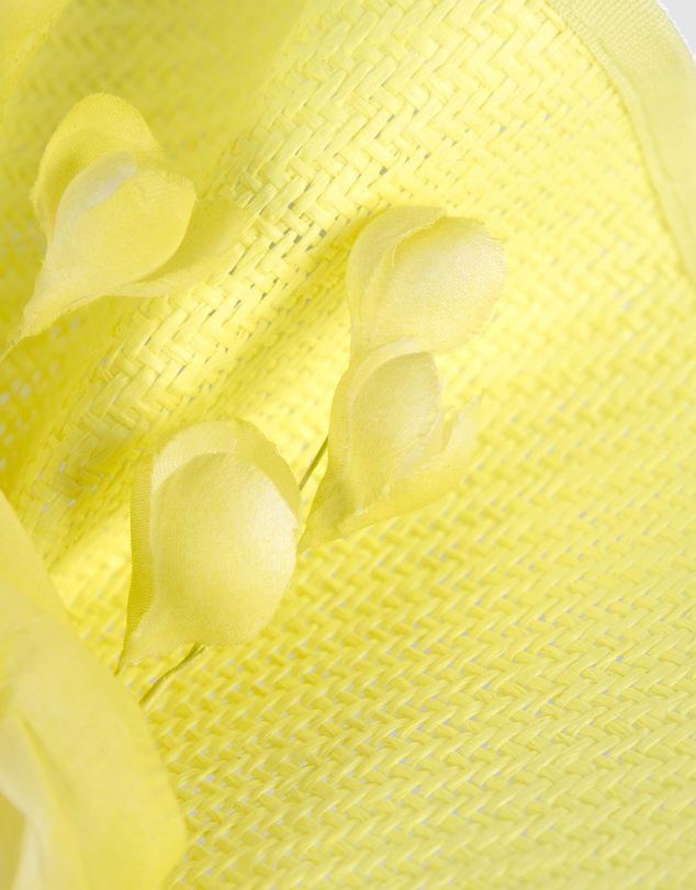 Fillies Collection - Bespoke Sculpted Fluro Yellow Racing Fascinator