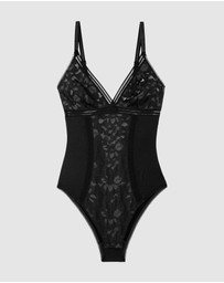 Passionata - Gardenia Wirefree Lingerie Bodysuit With Lace