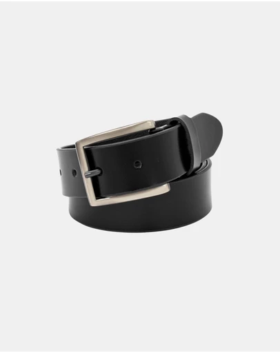 Buckle - Halston. Australian Made Buffalo Leather Belt. 35mm width.