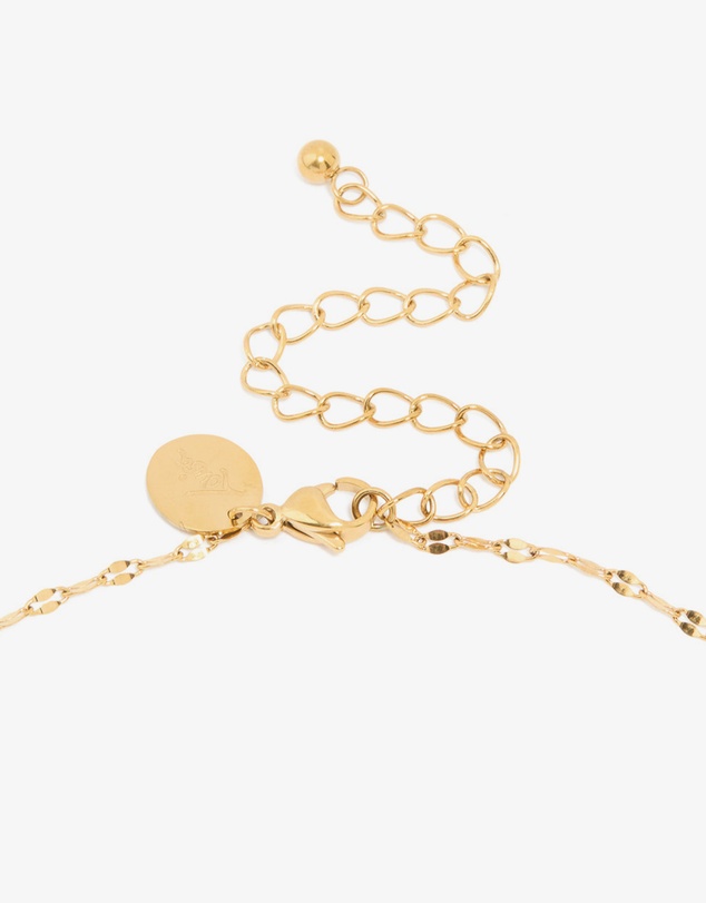 Lovisa - Waterproof Gold Plated Stainless Steel Cubic Zirconia Gothic Cross Fine Necklace