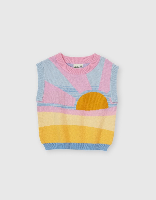 Goldie + Ace - Sunrise Knit Vest - Babies-Kids