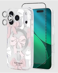 Kate Spade - Kate Spade Tied With A Bow MagSafe Charm Bundle for iPhone 17 Pro
