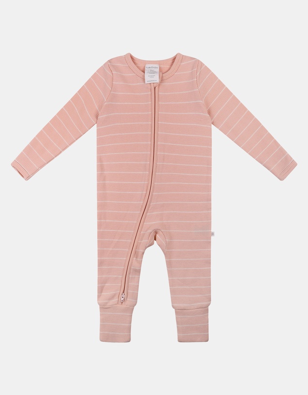 Kynd Baby - Organic Cotton Waffle in Pearl Stripe