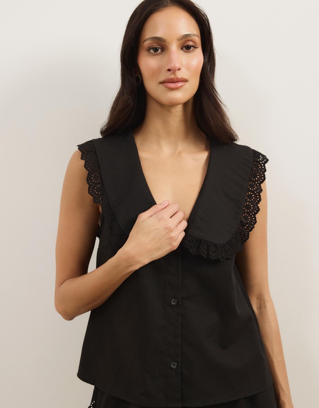 Atmos&Here - Sable Linen Blend Top