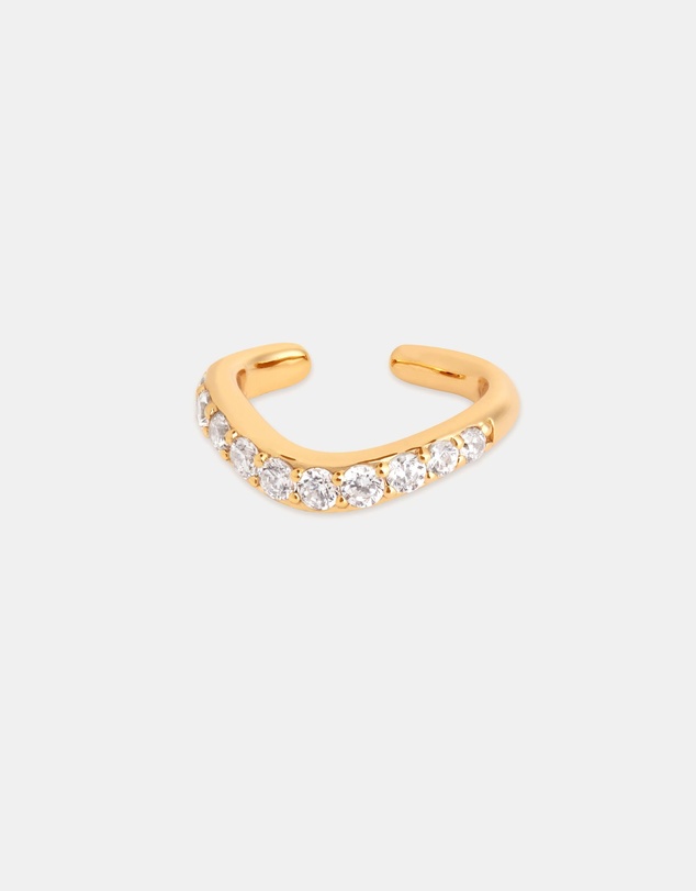 Astrid & Miyu - Wave Crystal Ear Cuff