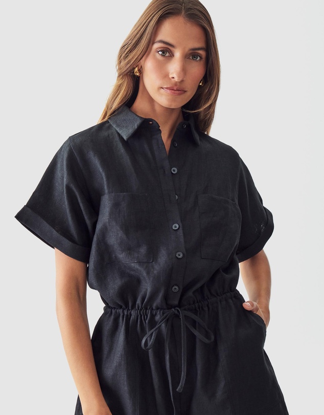 Calli - Liv Linen Playsuit