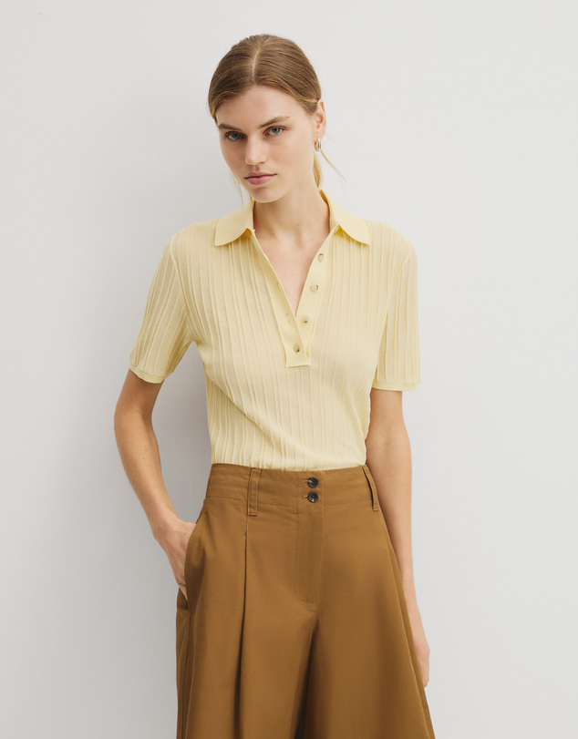 Country Road - Short Sleeve Rib Knit Polo