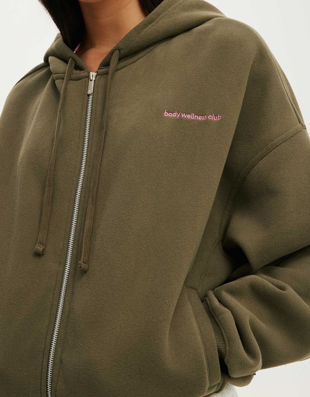 Cotton On Body Active - Plush Oversized Cocoon Zip Through