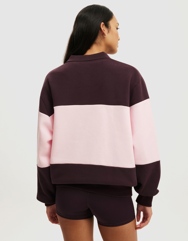 Cotton On Body Active - Plush Graphic Rugby Sweatshirt