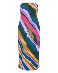 City Chic - Ines Print Strapless Dress