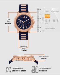 Michael Kors - Prescott Blue Chronograph Watch