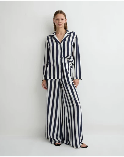 BONDI BORN - Orta Silk Long Sleeve Blouse
